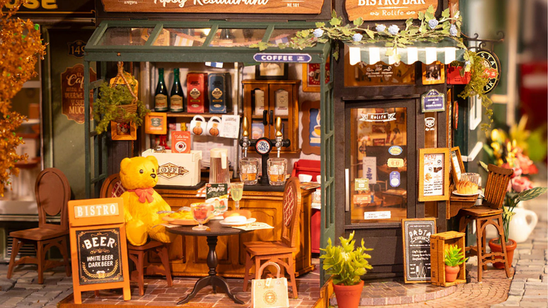 Van houten plankjes naar een zalig terras: mijn Tipsy Restaurant van Robotime!