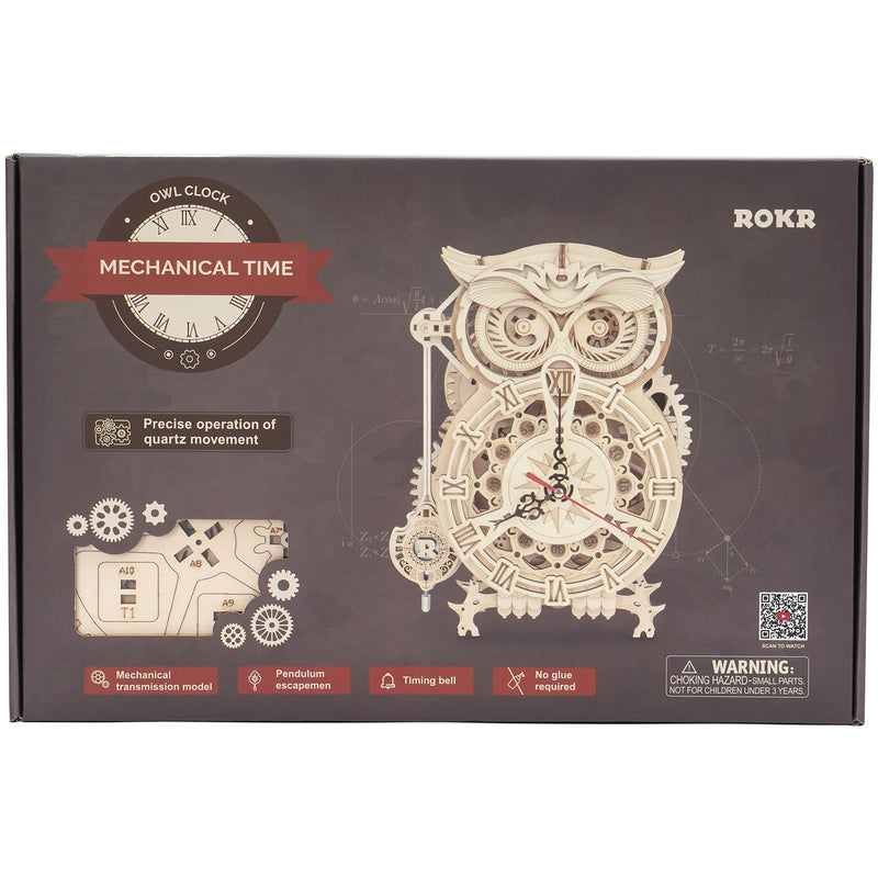 Robotime Owl Clock LK503