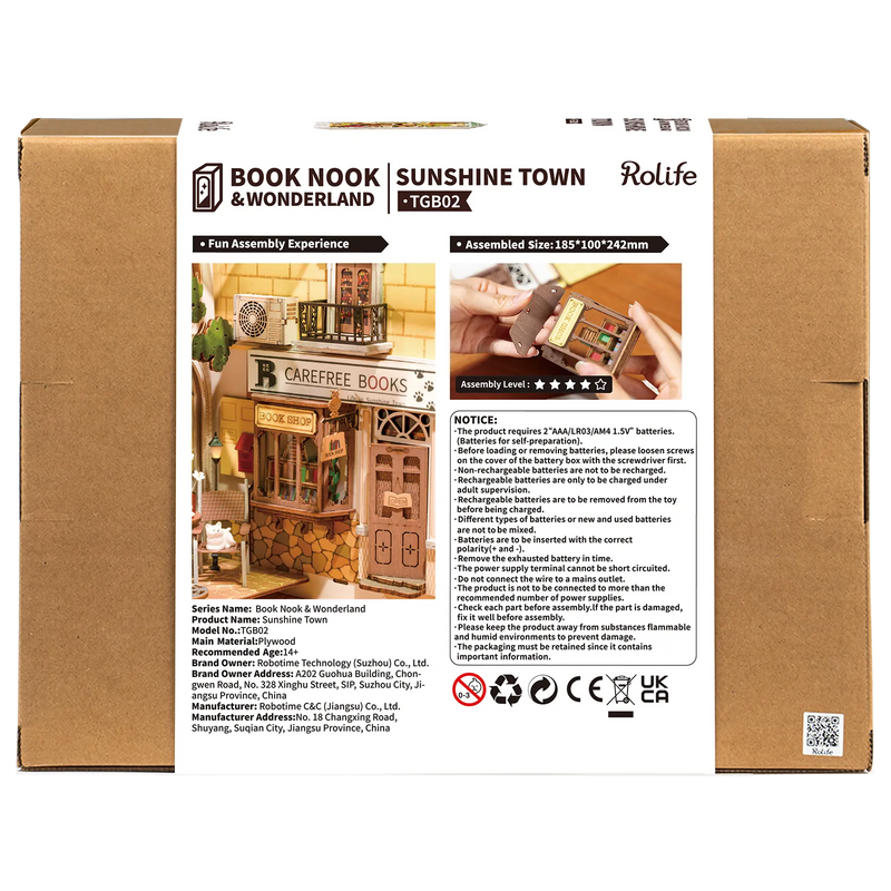 Robotime Book Nook Sunshine Town TGB02