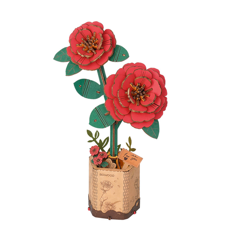 Robotime Red Camellia / Camélia Rouge TW031
