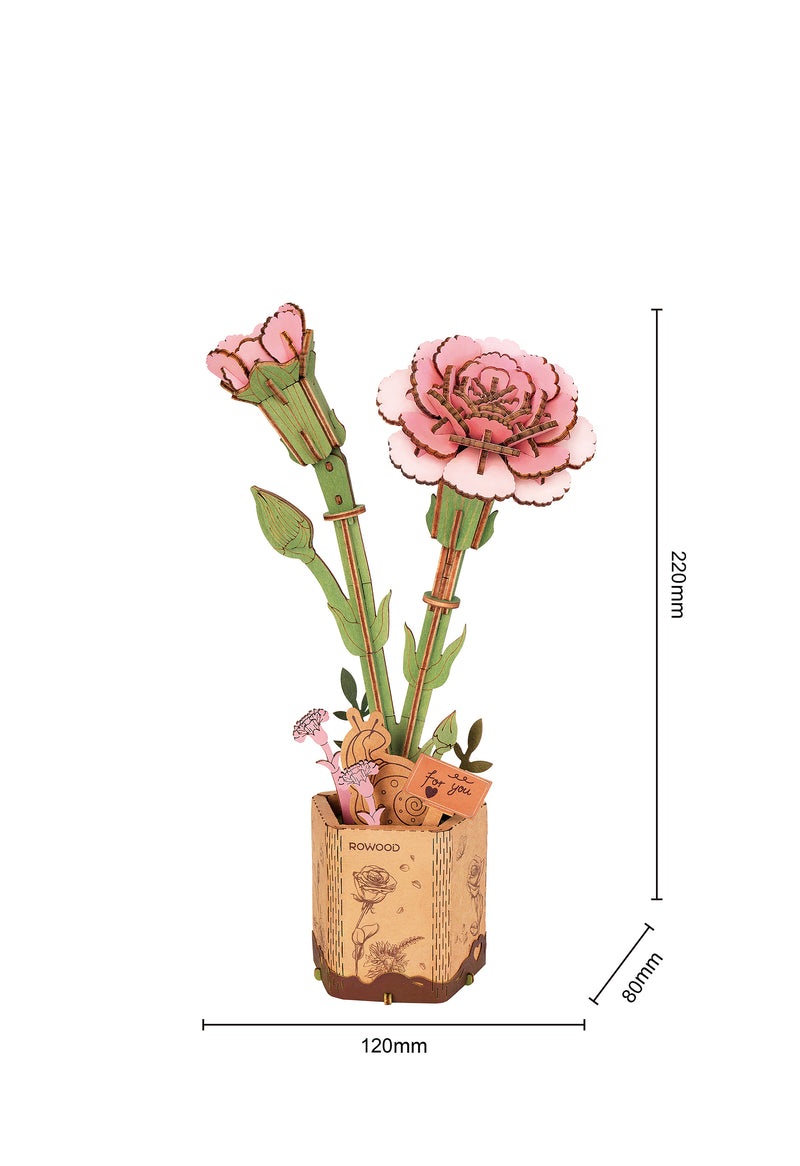 Robotime Pink Carnation / Œillets Rose TW051