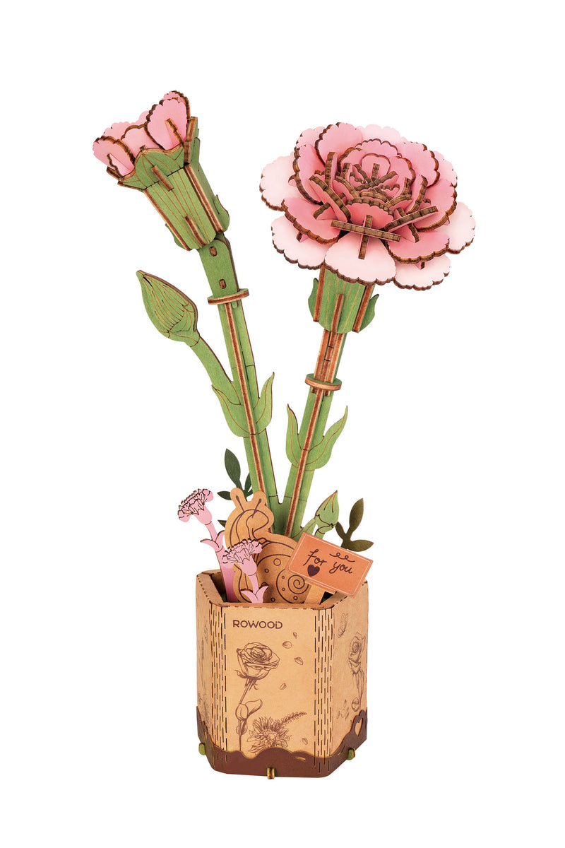 Robotime Pink Carnation / Œillets Rose TW051